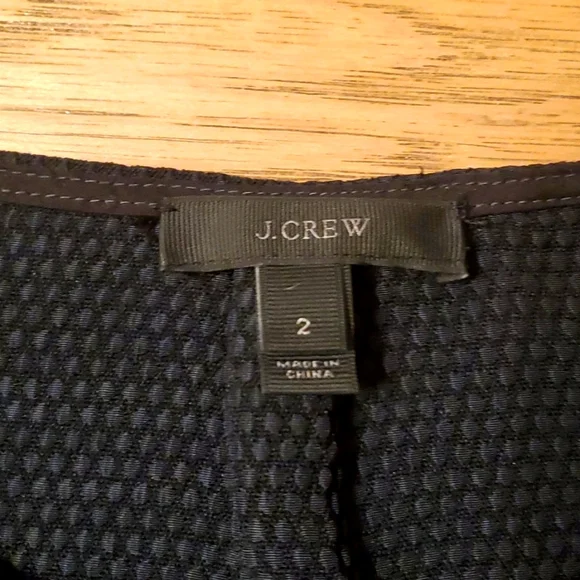 J. Crew Black Shell Top Cap Sleeve Size 2 Small Sleeveless - Picture 2 of 7